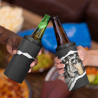 Cool Raccoon Drinking Iced Coffee 4 in 1 Can Cooler Tumbler Funny Animal Meme Urban Night Photography
