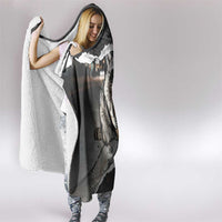 Cool Raccoon Drinking Iced Coffee Hooded Blanket Funny Animal Meme Urban Night Photography