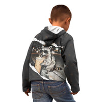 Cool Raccoon Drinking Iced Coffee Kid Hoodie Funny Animal Meme Urban Night Photography