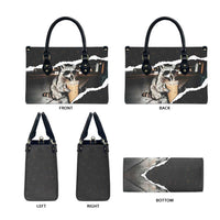 Cool Raccoon Drinking Iced Coffee Leather Bag Funny Animal Meme Urban Night Photography