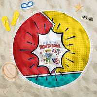 Benito Bowl Puerto Rican Frog Beach Blanket Playful Pop‑Culture Game Day