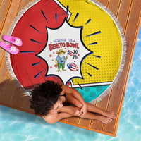 Benito Bowl Puerto Rican Frog Beach Blanket Playful Pop‑Culture Game Day