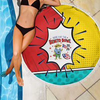 Benito Bowl Puerto Rican Frog Beach Blanket Playful Pop‑Culture Game Day