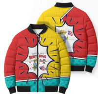 Benito Bowl Puerto Rican Frog Bomber Puffer Jacket Playful Pop‑Culture Game Day