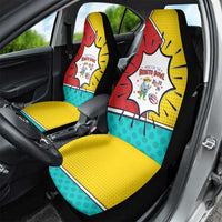 Benito Bowl Puerto Rican Frog Car Seat Cover Playful Pop‑Culture Game Day