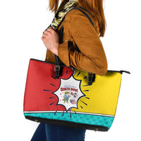 Benito Bowl Puerto Rican Frog Leather Tote Bag Playful Pop‑Culture Game Day