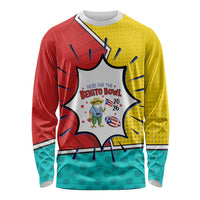 Benito Bowl Puerto Rican Frog Long Sleeve Shirt Playful Pop‑Culture Game Day