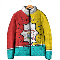 Benito Bowl Puerto Rican Frog Padded Jacket Playful Pop‑Culture Game Day