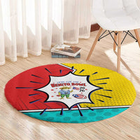 Benito Bowl Puerto Rican Frog Round Carpet Playful Pop‑Culture Game Day