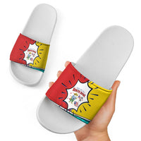 Benito Bowl Puerto Rican Frog Slide Sandals Playful Pop‑Culture Game Day