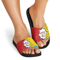 Benito Bowl Puerto Rican Frog Slide Sandals Playful Pop‑Culture Game Day