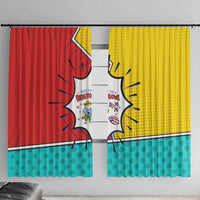 Benito Bowl Puerto Rican Frog Window Curtain Playful Pop‑Culture Game Day