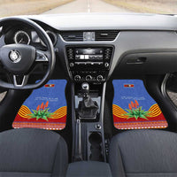 Eswatini Aloe Vera Car Mats with Flag Print and Cultural Motif From Thorn to Flame