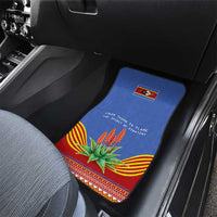 Eswatini Aloe Vera Car Mats with Flag Print and Cultural Motif From Thorn to Flame