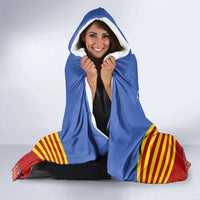 Eswatini Aloe Vera Hooded Blanket with Flag Print and Cultural Motif From Thorn to Flame