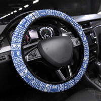 Eswatini Elephant Steering Wheel Cover with Tribal Print and National Flag Details