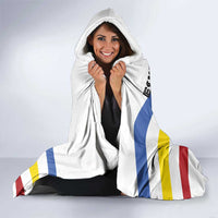 Eswatini Rhino Hooded Blanket with African Map and Traditional Swazi Flag Patterns