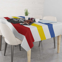 Eswatini Rhino Tablecloth with African Map and Traditional Swazi Flag Patterns