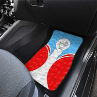 Luxembourg Car Mats with National Coat of Arms and Letzebuerg Text Design