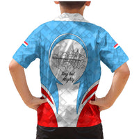 Luxembourg Family Matching Mermaid Dress and Hawaiian Shirt with National Coat of Arms and Letzebuerg Text Design