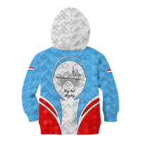 Luxembourg Kid Hoodie with National Coat of Arms and Letzebuerg Text Design