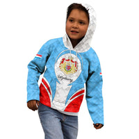 Luxembourg Kid Hoodie with National Coat of Arms and Letzebuerg Text Design