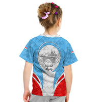 Luxembourg Kid T Shirt with National Coat of Arms and Letzebuerg Text Design