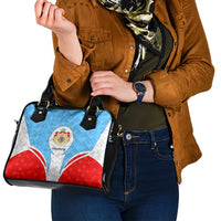 Luxembourg Shoulder Handbag with National Coat of Arms and Letzebuerg Text Design