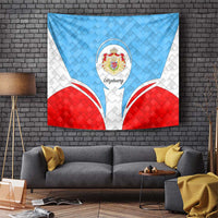 Luxembourg Tapestry with National Coat of Arms and Letzebuerg Text Design