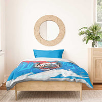 Luxembourg Flag Bedding Set with Colorful Graffiti Street Art Design - Wonder Print Shop