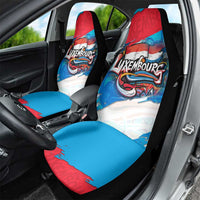Luxembourg Flag Car Seat Cover with Colorful Graffiti Street Art Design - Wonder Print Shop