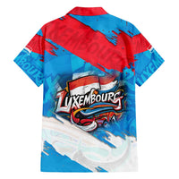 Luxembourg Flag Family Matching Puletasi and Hawaiian Shirt with Colorful Graffiti Street Art Design - Wonder Print Shop