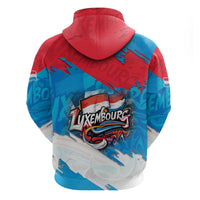 Luxembourg Flag Hoodie with Colorful Graffiti Street Art Design - Wonder Print Shop