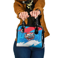 Luxembourg Flag Shoulder Handbag with Colorful Graffiti Street Art Design - Wonder Print Shop