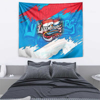 Luxembourg Flag Tapestry with Colorful Graffiti Street Art Design - Wonder Print Shop