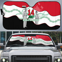 Iraq 14 July Revolution 1958 Auto Sun Shade Abdul Karim Qasim Broken Chains Rising Fists