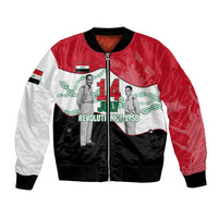 Iraq 14 July Revolution 1958 Bomber Jacket Abdul Karim Qasim Broken Chains Rising Fists