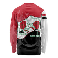 Iraq 14 July Revolution 1958 Long Sleeve Shirt Abdul Karim Qasim Broken Chains Rising Fists