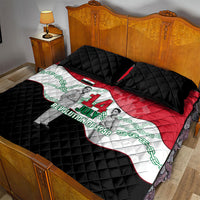 Iraq 14 July Revolution 1958 Quilt Bed Set Abdul Karim Qasim Broken Chains Rising Fists