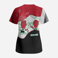 Iraq 14 July Revolution 1958 Scrub Top Abdul Karim Qasim Broken Chains Rising Fists