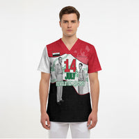 Iraq 14 July Revolution 1958 Scrub Top Abdul Karim Qasim Broken Chains Rising Fists