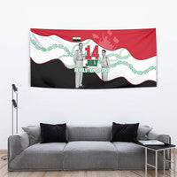 Iraq 14 July Revolution 1958 Tapestry Abdul Karim Qasim Broken Chains Rising Fists