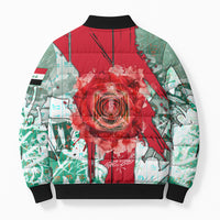 Iraq Revolution Bomber Puffer Jacket Eagle Of Saladin Iraqi Patriotism
