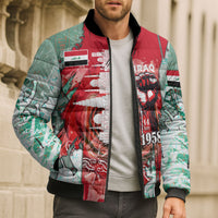 Iraq Revolution Bomber Puffer Jacket Eagle Of Saladin Iraqi Patriotism