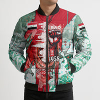 Iraq Revolution Bomber Puffer Jacket Eagle Of Saladin Iraqi Patriotism