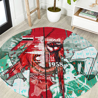 Iraq Revolution Round Carpet Eagle Of Saladin Iraqi Patriotism