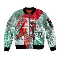 Iraq Revolution Sleeve Zip Bomber Jacket Eagle Of Saladin Iraqi Patriotism