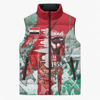 Iraq Revolution Sleeveless Puffer Jacket Eagle Of Saladin Iraqi Patriotism