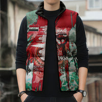 Iraq Revolution Sleeveless Puffer Jacket Eagle Of Saladin Iraqi Patriotism