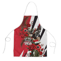 Iraq Revolution Soaring Eagle Apron Iraqi Flag Red Roses Floral Design